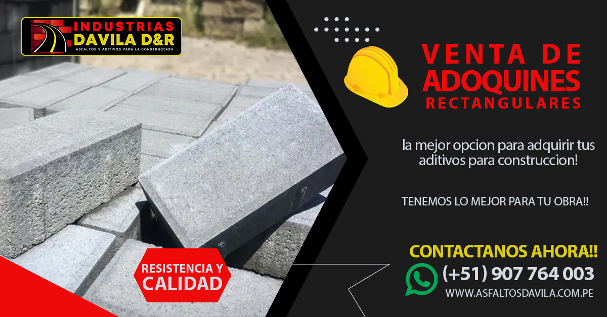 venta de adoquines rectangulares en lima peru