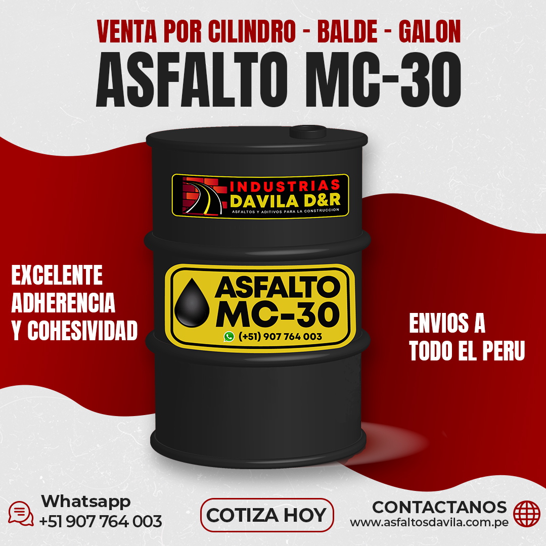 venta de asfalto mc 30