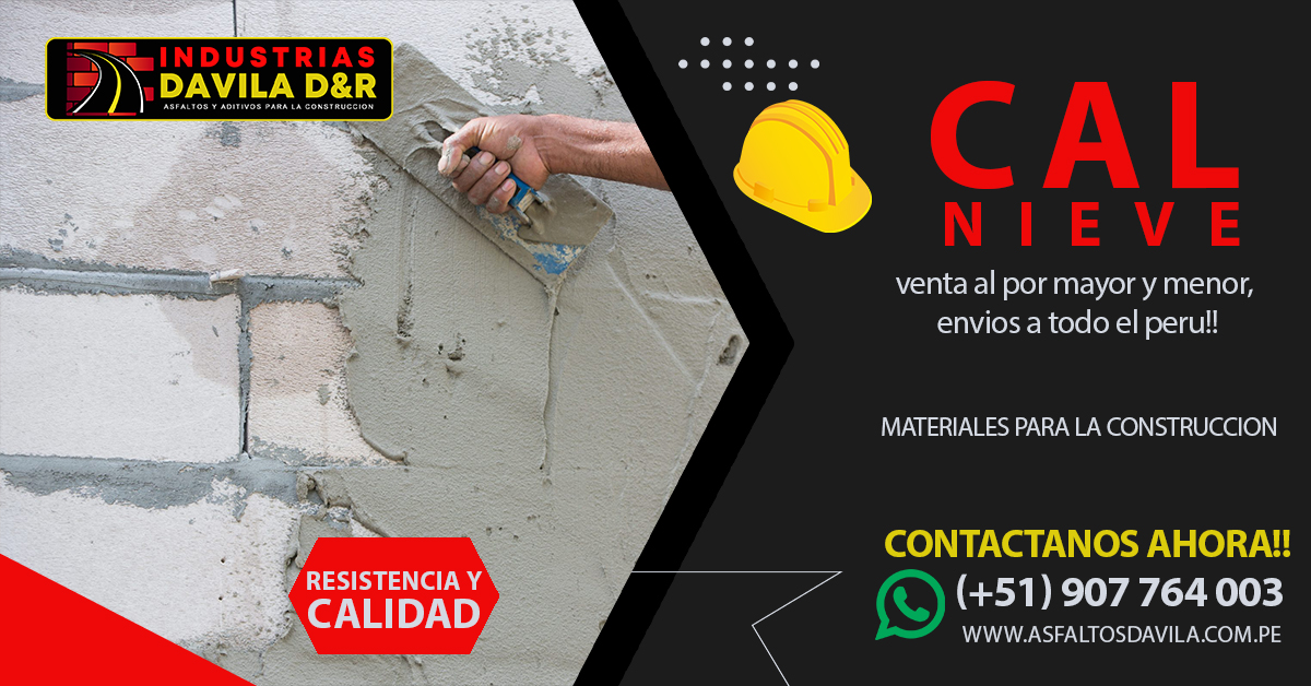 venta de cal nieve