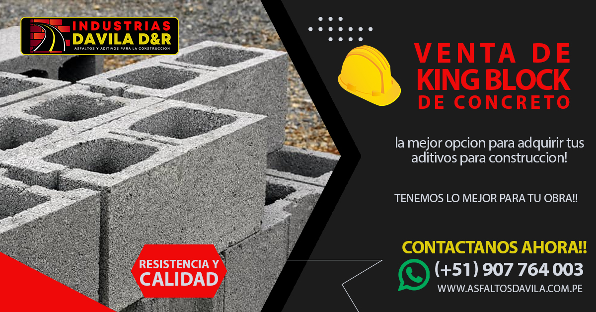 venta de king block de concreto