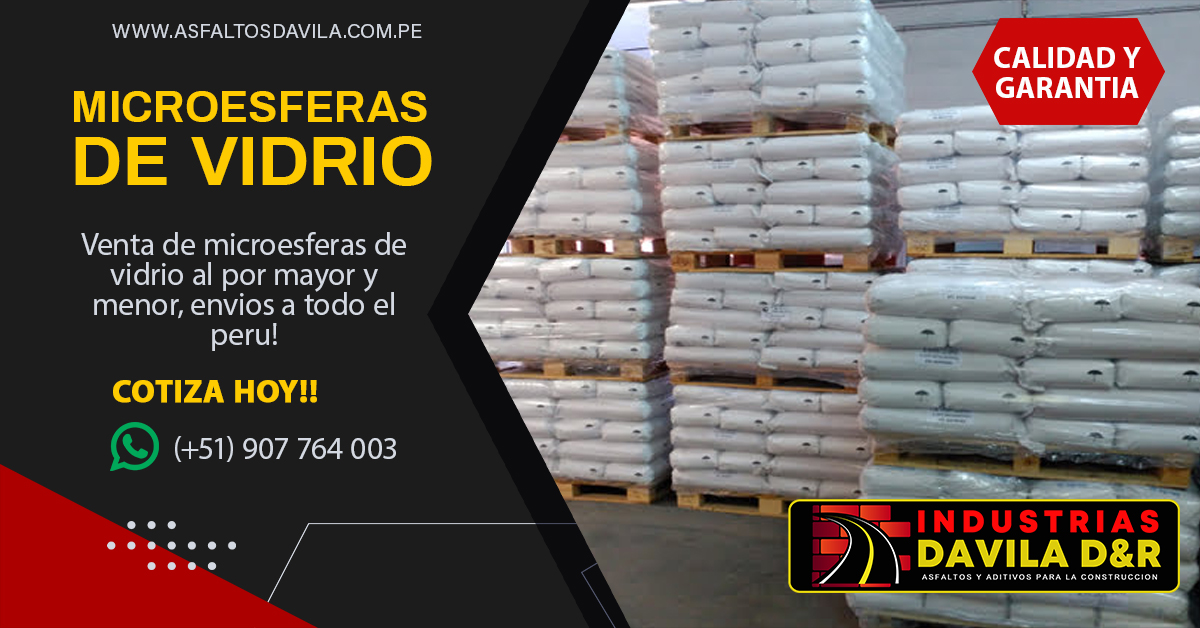 microesferas de vidrio en peru